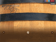 Tablet Screenshot of grovedalewinery.com